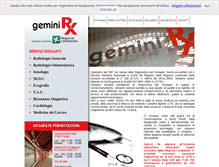 Tablet Screenshot of geminirx.it